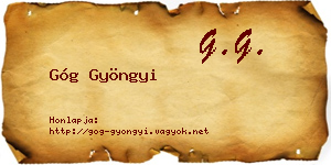 Góg Gyöngyi névjegykártya